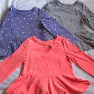 Lot of 3 peplum tops